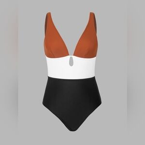 CUPSHE SWIMWEAR Bathing Suit, Women Brick Red, Small